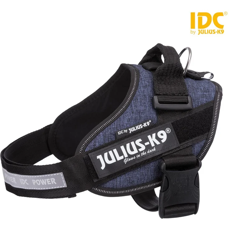 Julius-K9® IDC Powergeschirr Gr. 0 bis XXL jeans Gr. 0 (M-L) – Bild 1