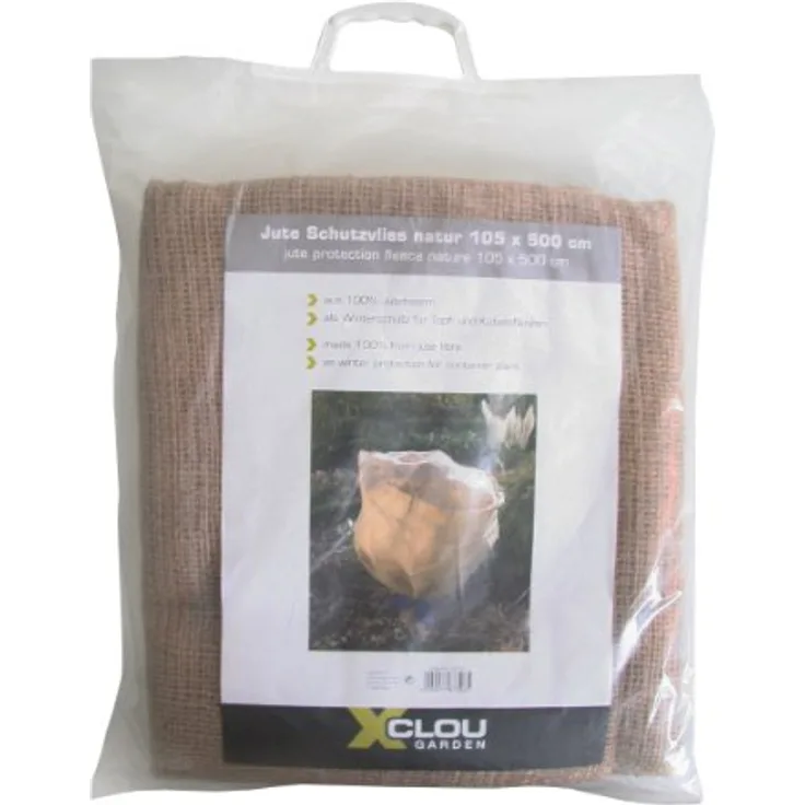 XCLOU GARDEN Jute-Schutzvlies, Winterschutz, natur, 105 x 500 cm
