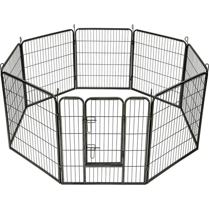 tectake Welpenauslauf 8-eckig - 80 cm – Bild 1