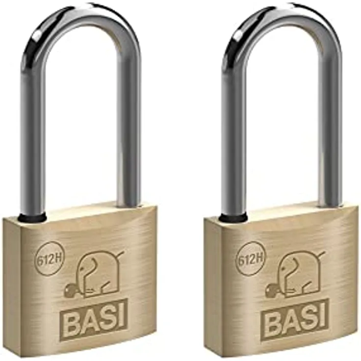 BASI - Vorhangschloss - SET - 2x VHS 612H - Breite 30 mm - Bügelhöhe 63 mm - Gleichschließend Nr. 3006 - Wasserstop - 2x6122-3001-3006