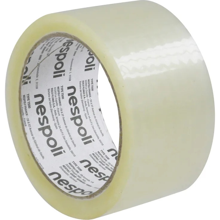 Nespoli Profi Packband transparent leise abrollend 50 mm x 66 m