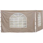 Grasekamp 2 Seitenteile 300x193cm zu Sahara 3x3m Sichtschutz Sonnenschutz Windschutz Beige