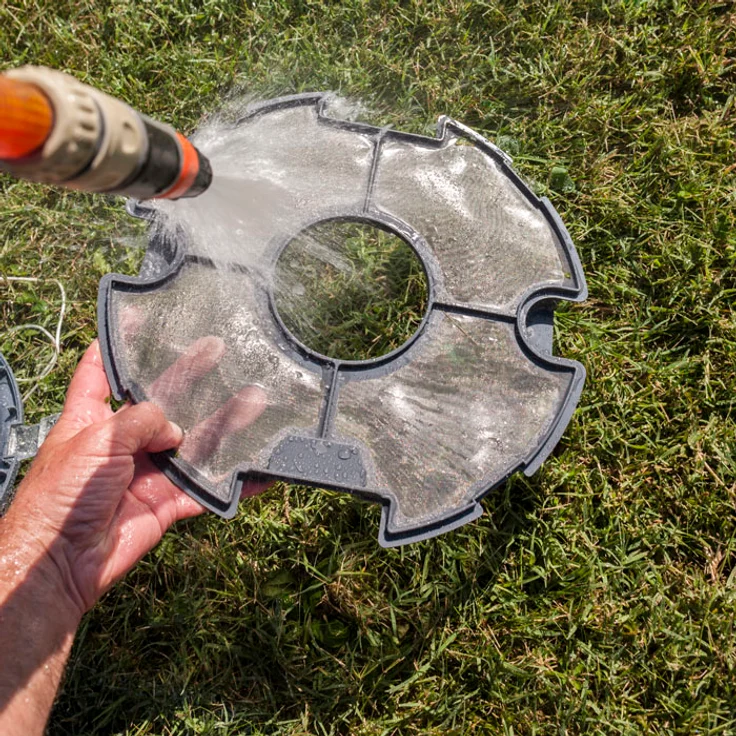 Gre Akku Reinigungsroboter, 4 l Fangkorb 300 min Laufzeit Kartuschenfilter 18,5 cm Höhe Kunststoff 4,7 m³/h Absaugleistung, für Pools bis 50 m² kabellos – Bild 7