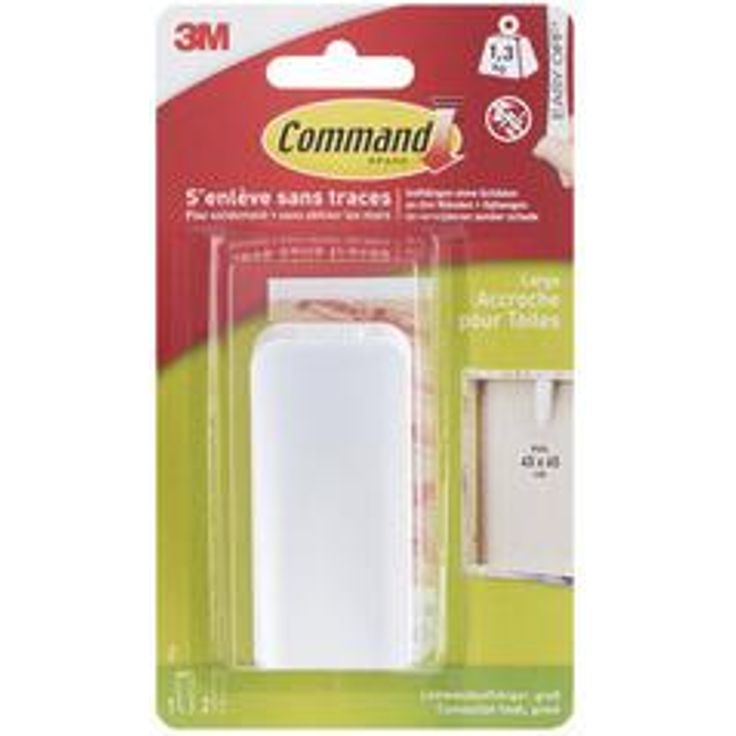 3M Command Leinwandaufhänger XL (L x B x H) 85 x 56 x 18mm Weiß Inhalt 1St.