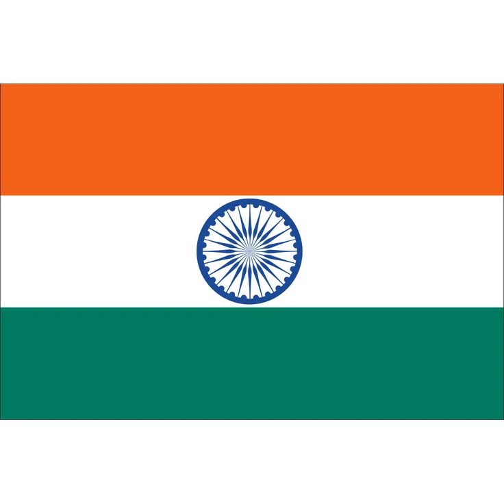 Flagge Indien 160 g/m² ca. 20 x 30 cm