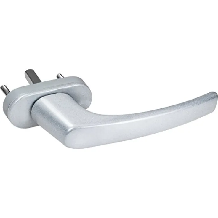 16 x Alu Fenstergriff in Silber F1 - Stiftlänge 30mm