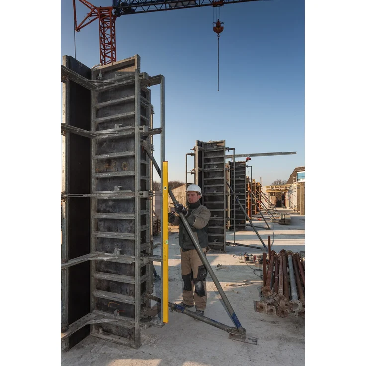 STABILA Magnet-Wasserwaage Type 80 ASM, 60 cm, verstärktes Alu-Profil, extrastarkes Seltenerd-Magnetsystem, 1 Horizontal-Libelle, 1 Vertikal-Libelle, integrierte Rutsch-Stopper, Made in Germany – Bild 7