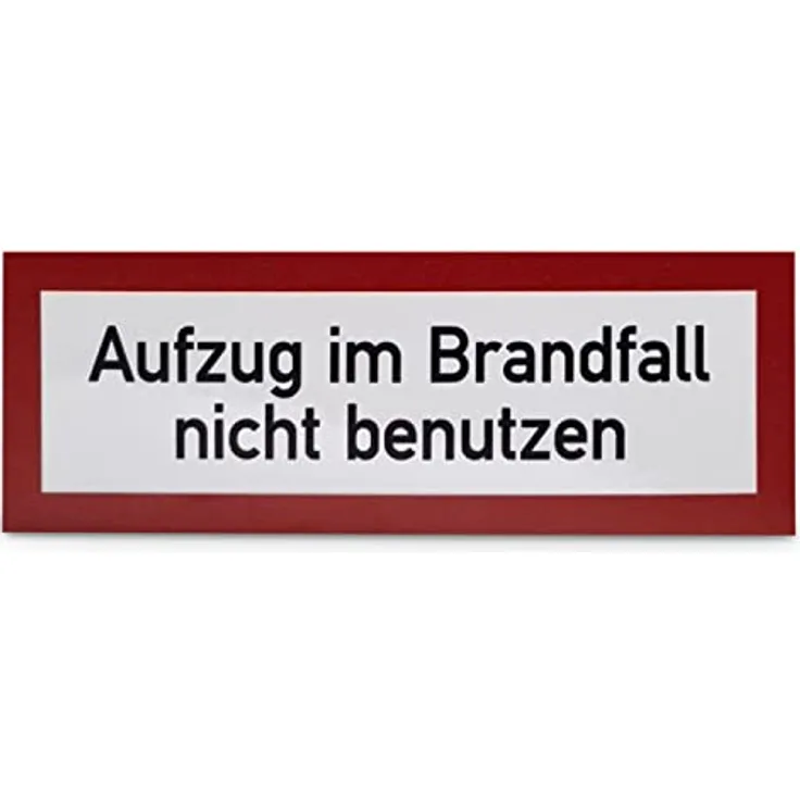 SafetyMarking Brandschutzschild - Aufzug im Brandfall nicht benutzen 21.2884