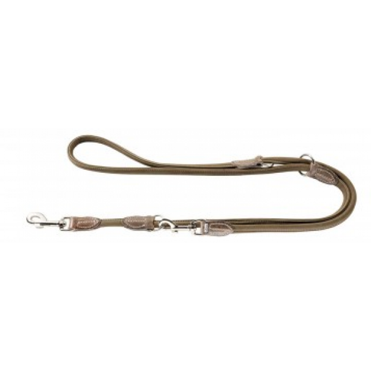 Hunter Hunde-Leine verstellbar Round & Soft Hunting schwarz 10-200