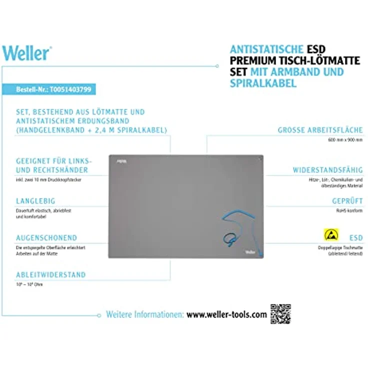 Weller T0051403799 Ablage (L x B) 900 mm x 600 mm – Bild 12
