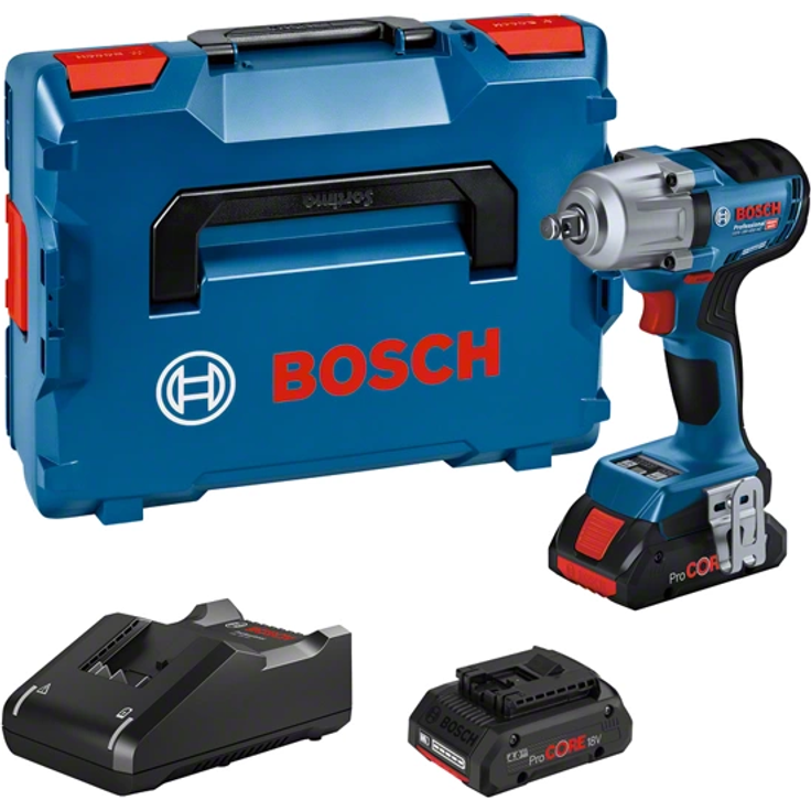 Bosch Professional Akku-Drehschlagschrauber GDS 18V-450 HC, 2 Akku, Ladegerät, L-BOXX, BT Low-En. Mod. – Bild 1
