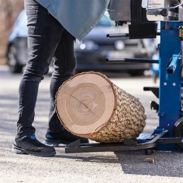 Scheppach Compact 15T Holzspalter stehend, 15 Tonnen Spaltkraft 400V 3500W, Meterholz bis 1070mm / max. Ø 450mm, schwenkbarer Tisch, Hartholz & Weichholz - inkl. Fahrvorrichtung – Bild 6