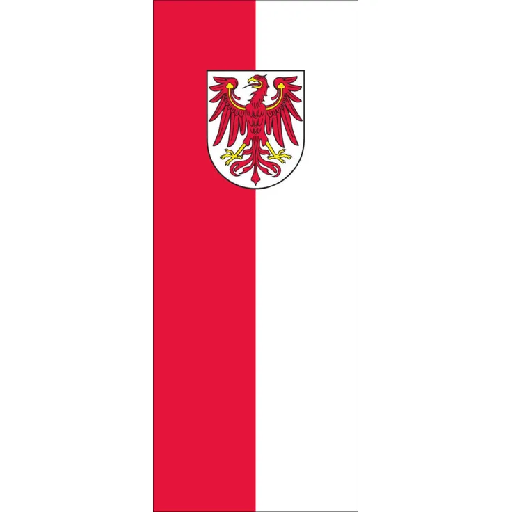 Flagge Brandenburg 160 g/m² ca. 300 x 120 cm mit Hohlsaum für Ausleger