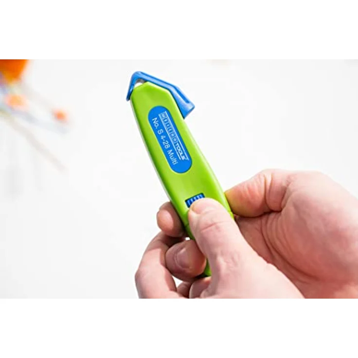 WEICON Kabelmesser No. S 4 - 28 Multi Green Line , mit integrierter Abisolierfunktion, Arbeitsbereich 4 - 28 mm Ø , 1 Stück – Bild 7