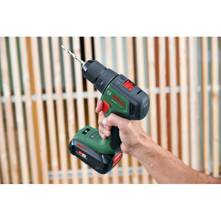 Bosch UniversalDrill 18V-60 06039D7001 Power for All 18V Akku-Bohrschrauber 2x 2 Ah mit Akku mit Ladegerät mit Tragekoffer – Bild 6