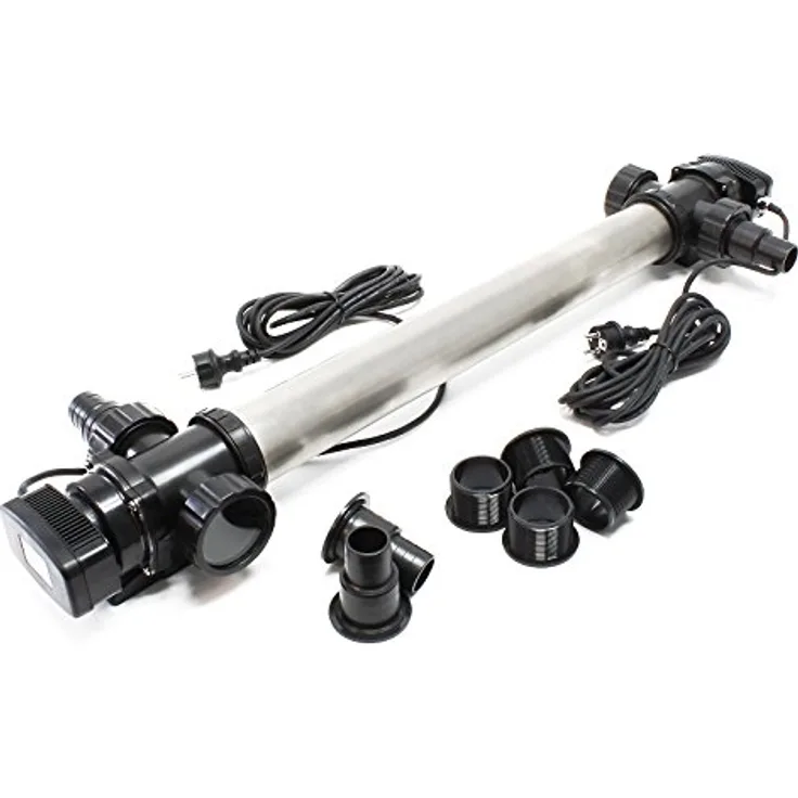SunSun CUV-772 Edelstahl Teichklärer Wasserklärer Lichtfilter 72W