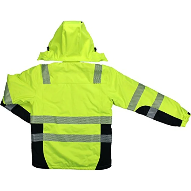 Winter-Warnschutzsoftshelljacke PREVENT TRENDLINE Gr.L gelb-schwarz – Bild 2