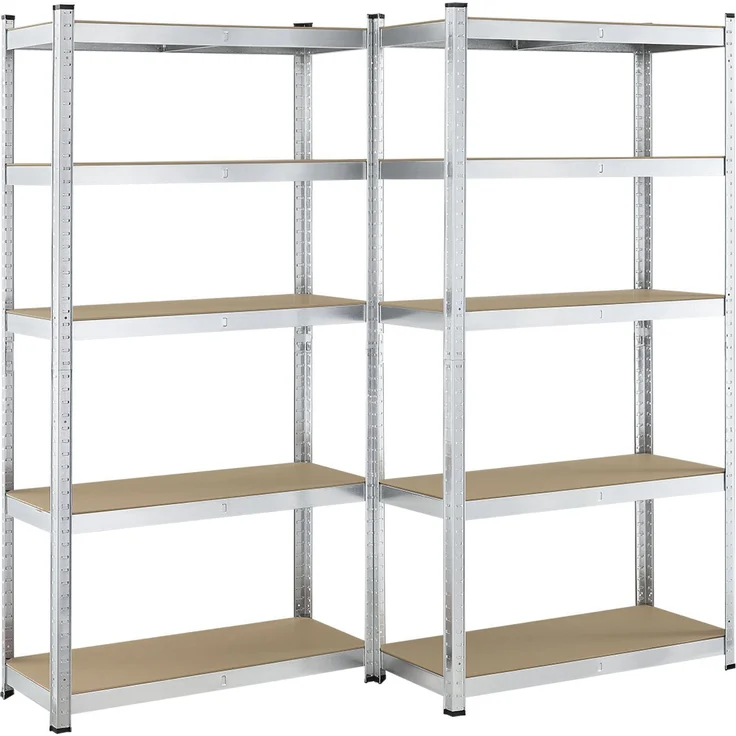 Juskys 2er Set Lagerregal Basic 180 x 90 x 40 cm (21096) – Bild 1