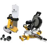 BAMATO Zug- Kapp- und Gehrungssäge KP-305 und Absauganlage AB-550