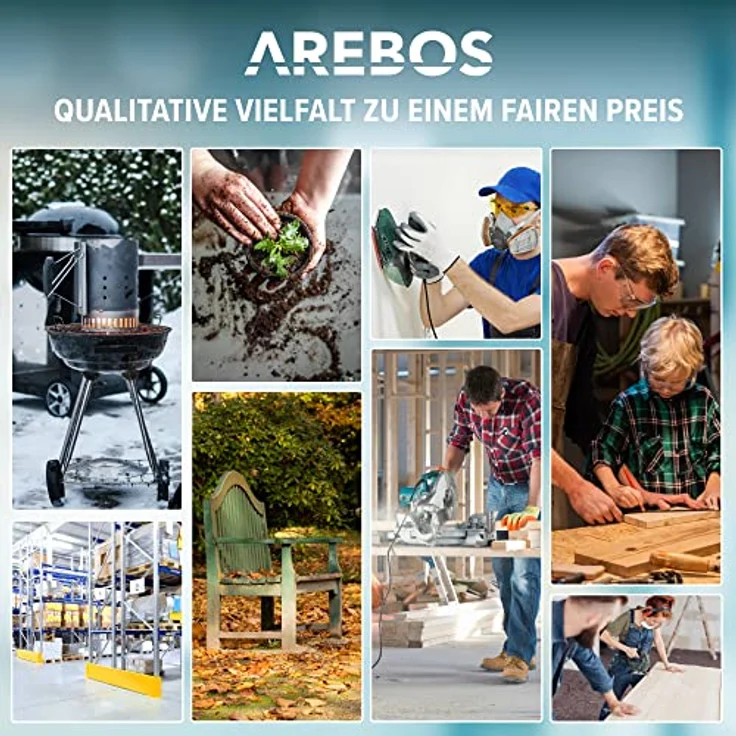 Arebos 4in1 - Industriestaubsauger-Nasssauger - rot-silber – Bild 5