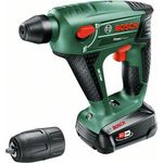 Bosch Uneo Maxx 060395230F Power for All 18V Akku-Bohrhammer 1 x 2,5 Ah mit Akku mit Ladegerät mit Tragekoffer