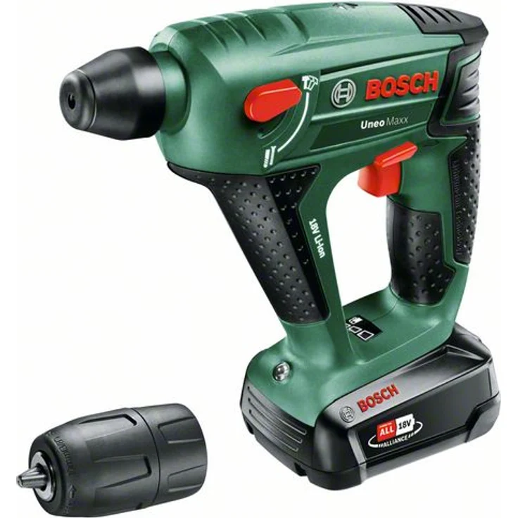 Bosch Uneo Maxx 060395230F Power for All 18V Akku-Bohrhammer 1 x 2,5 Ah mit Akku mit Ladegerät mit Tragekoffer – Bild 1