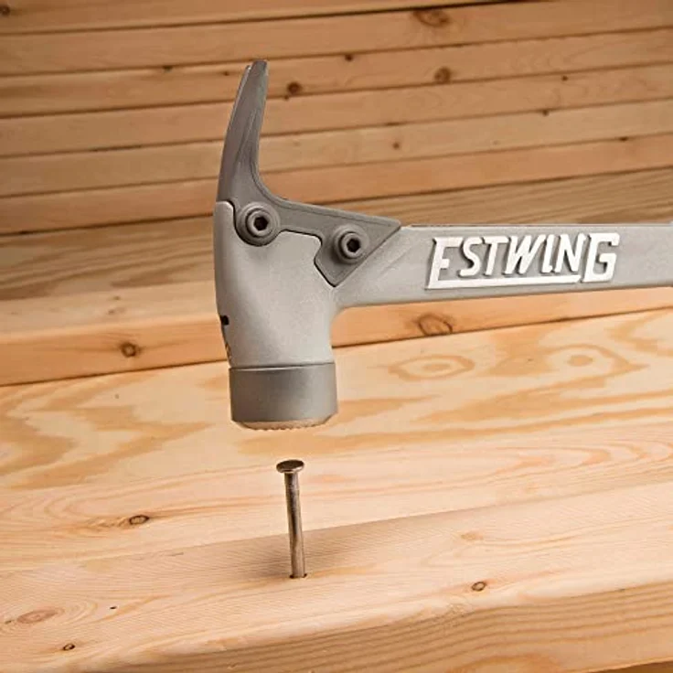 ESTWING AL-Pro Hammer mit blauen Vinylgriff 390g Kopfgewicht, geraut – Bild 5