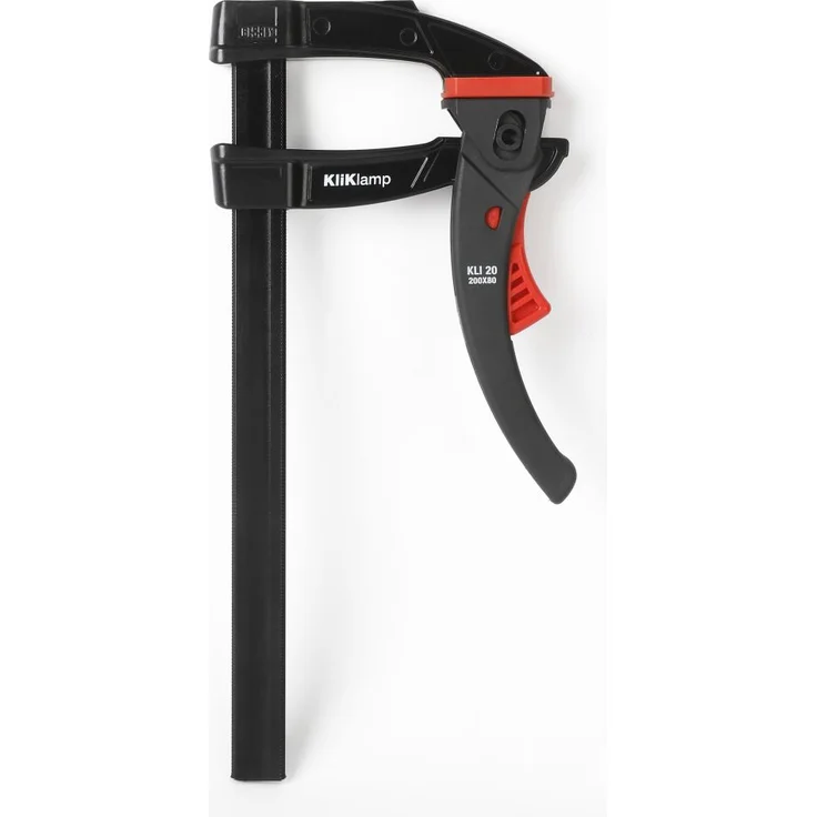Bessey KLI-SET-A 2x KliKlamp Kli 20 Black Edition Set + Multitool 7+1 Zange, Messer, Schere, Schraubendreher, Dosenöffner, Pfeile, Ahle mit Öhr – Bild 1