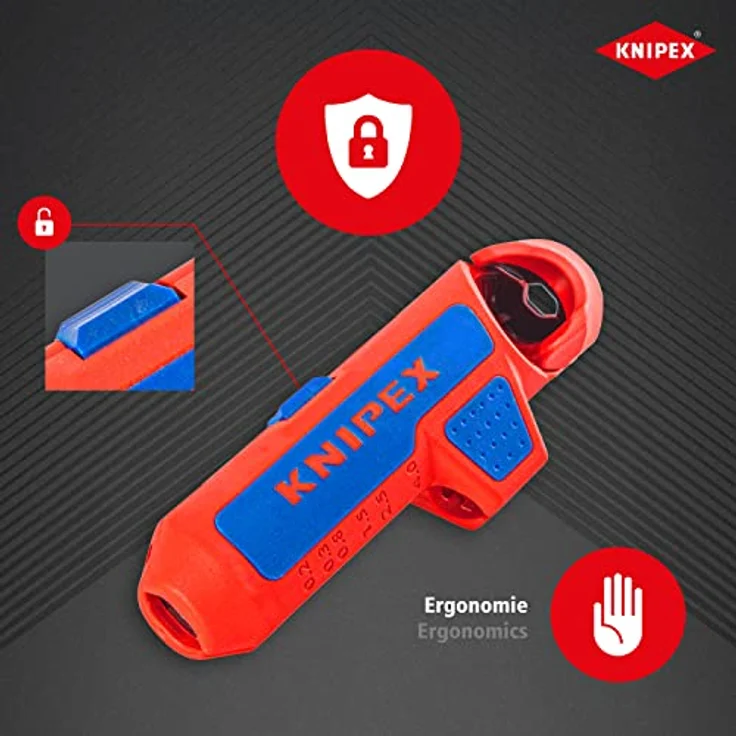 KNIPEX 16 95 01 SB ErgoStrip Universal-Abmantelungswerkzeug 135 mm – Bild 6