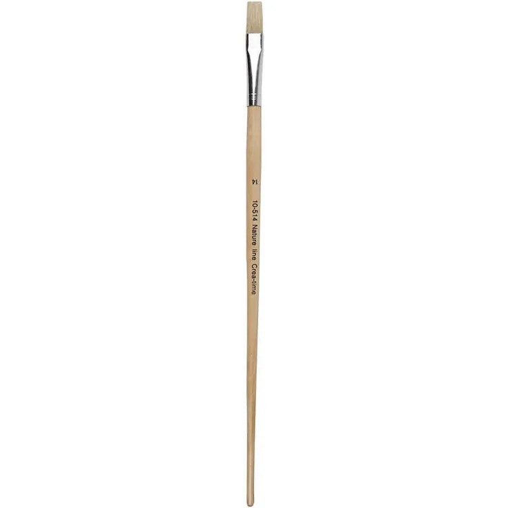 Nature Line Pinsel, Nr. 14 , B 12 mm, langer Griff, 12 Stück