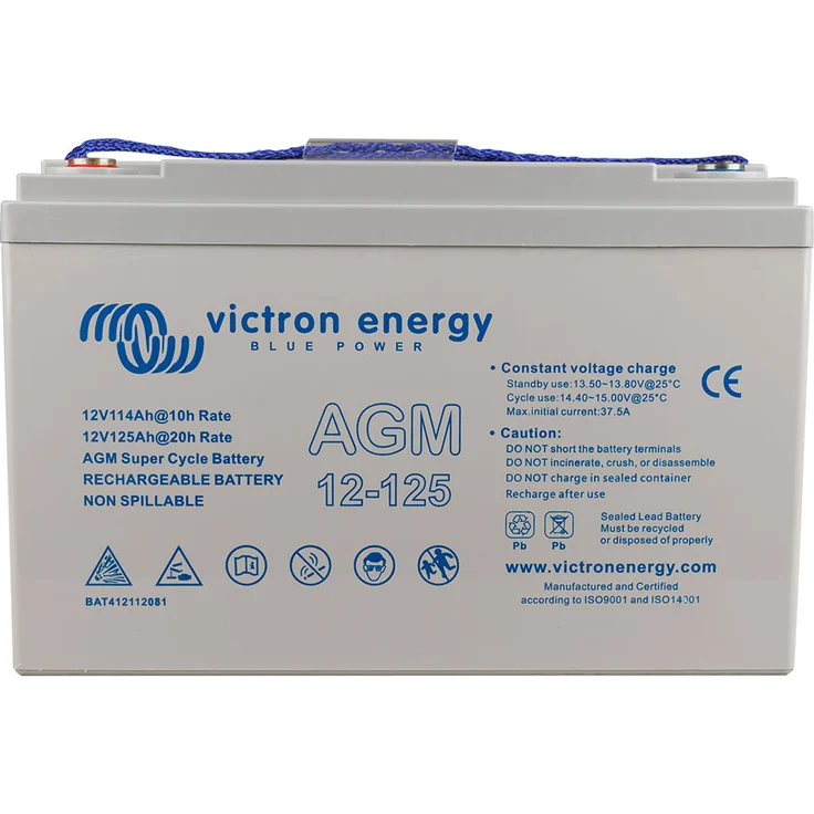 Victron AGM 12V 125Ah Super Cycle Akkue C20 – Bild 1