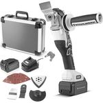 STAHLWERK Oszillierendes Akku Multifunktionswerkzeug OMTB-20 ST mit 900 Watt, 10.500-20.000 U-min und 20 V Akku-System, Deltaschleifer - Oszillationswerkzeug - Multicutter mit Brushless Technologie