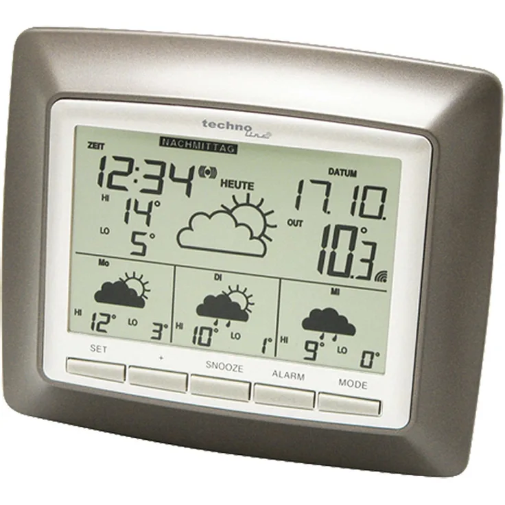 Techno Line WD 4008 WD 4008 Satelliten Wetterstation Vorhersage für 4 Tage