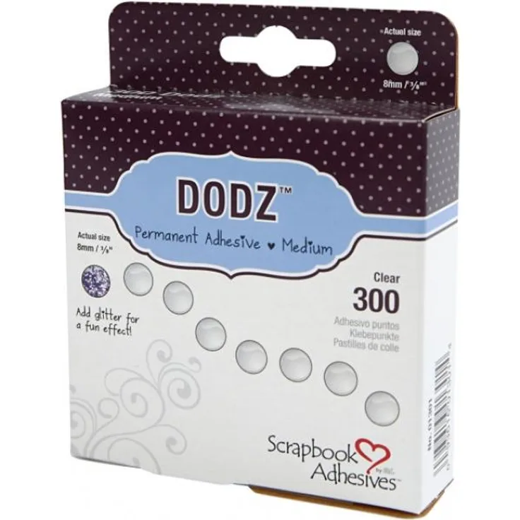 3L selbstklebende Punkte Dodz 8 mm transparent