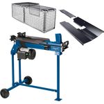 Scheppach liegend Holzspalter HL760LS Brennholzspalter Hydraulikspalter, elektrisch 230V, inkl. Untergestell, Spaltkraft 7 Tonnen, Spaltlänge 520mm, 2200W Leistung