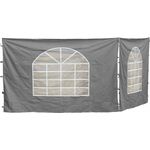 Grasekamp 2 Seitenteile 300x193cm zu Sahara 3x3m Grau