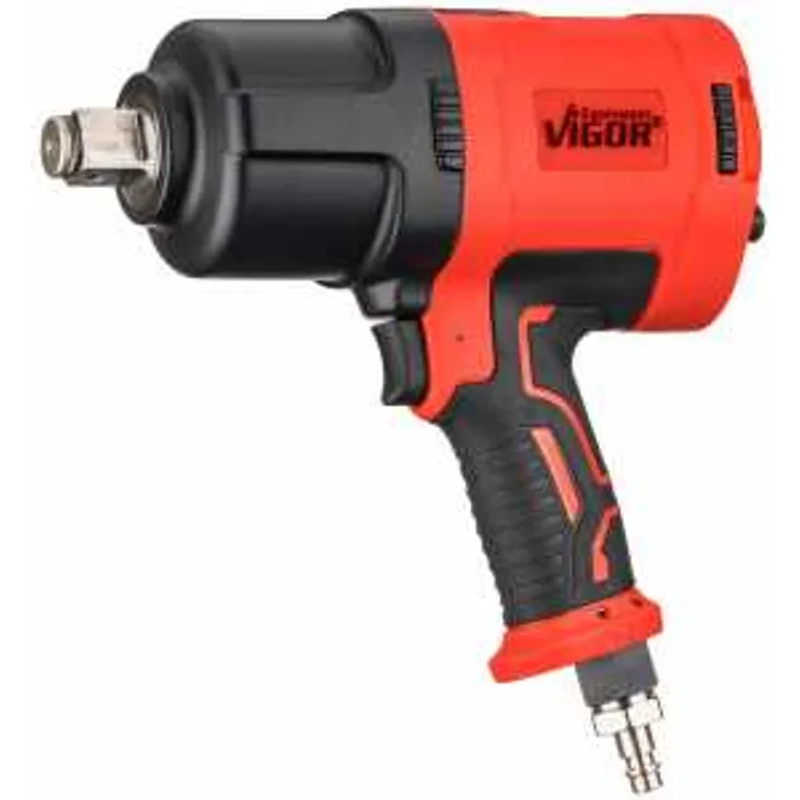 VIGOR Schlagschrauber, Lösemoment maximal: 2300 Nm, Vierkant massiv 20 mm (3-4"), Hochleistungs-Doppelhammer-Schlagwerk