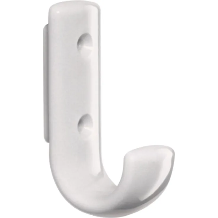 Hewi Garderobenhaken 477.90.060 einfach A.48mm PA reinweiß 99 H.75mm