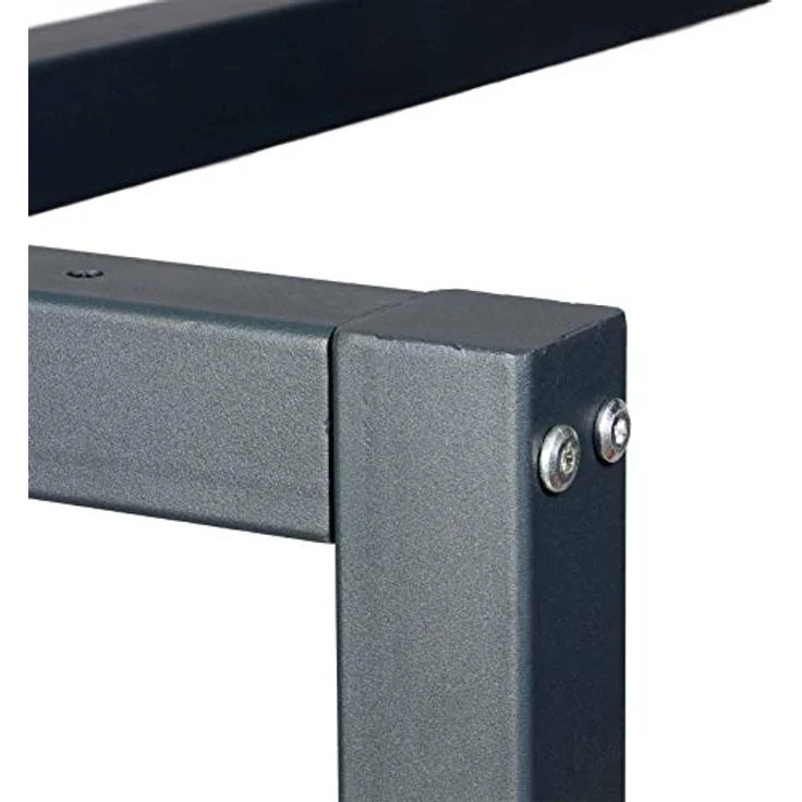 Werkbank Gestell 175x57x81 cm aus Stahl Werkbankgestell Anthrazit Rot Tischgestell Werkstatt – Bild 7