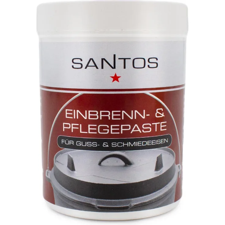 SANTOS Einbrenn- & Pflegepaste für Guss- und Schmiedeeisen, 250 ml