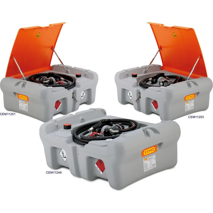 CEMO DT-MOBIL EASY Pick-Up Mobile Dieseltankstelle 210 Liter E-Pumpe CENTRI SP30 und Klappdeckel