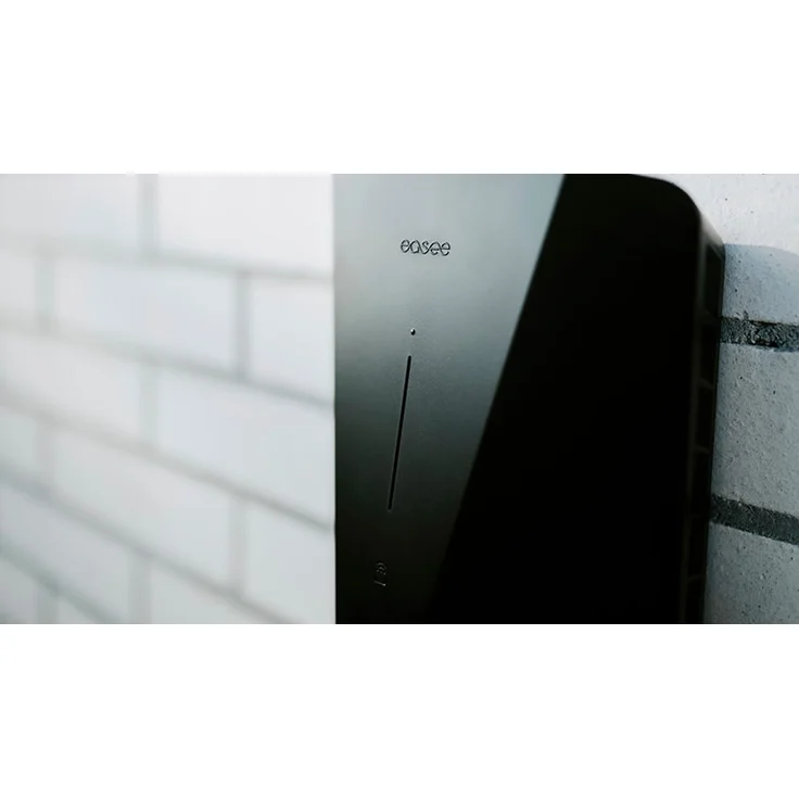 Easee Home Wallbox, schwarz, 22 kW, Typ 2 Stecker, 230 V AC, mit Ladesteckdose, RFID, App, Energiezähler – Bild 4