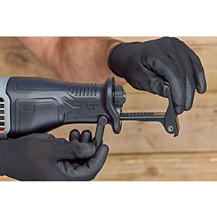 Black und Decker 750 W Säbelsäge BES301 20 mm Hublänge für schnelle Schnitte in Holz Metall & Kunststoff – Bild 14