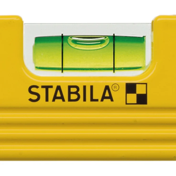 STABILA Wasserwaage Type 81 S Torpedo mit Tasche, 25 cm, robustes Alu-Gussprofil, 1 Horizontal-Libelle, 1 Vertikal-Libelle, Made in Germany – Bild 7
