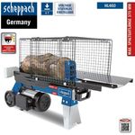 Scheppach Holzspalter liegend HL460, Brennholzspalter Hydraulikspalter, elektrisch 230V, Spaltkraft 4 Tonnen, Spaltlänge 370mm, 1500W Leistung, Ø250mm Spaltgut, inkl. Ablagetisch