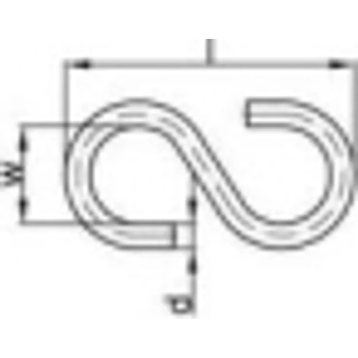 TOOLCRAFT 159549 S-Haken 60mm Stahl galvanisch verzinkt 100St.