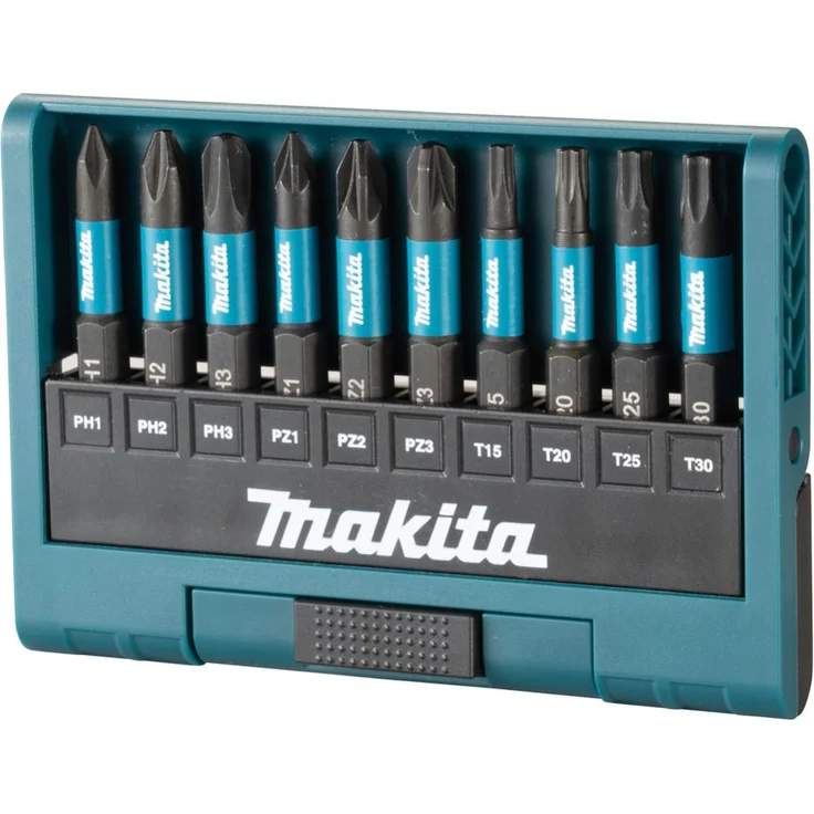 Makita Bit-Sortiment Bit-Set Satz 10tlg. PH/PZ/T 50mm Impact Black – Bild 1