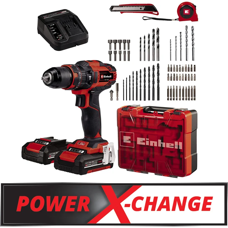 Einhell Power X-Change Akku-Schlagbohrschrauber PXC TE-CD 18-40 Li-i (2x2,0Ah) – Bild 2
