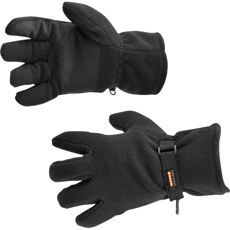 Portwest Fleecehandschuhe mit Insulatex-Futter Schwarz