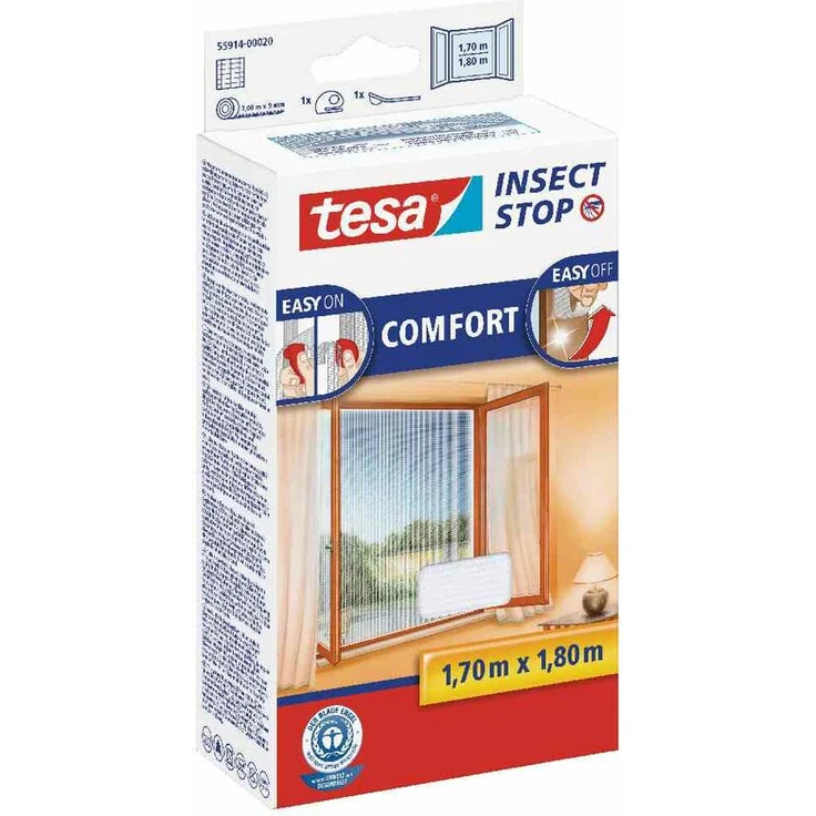 TESA Fliegengitter weiß 170x180 Comfort-Fenster – Bild 2